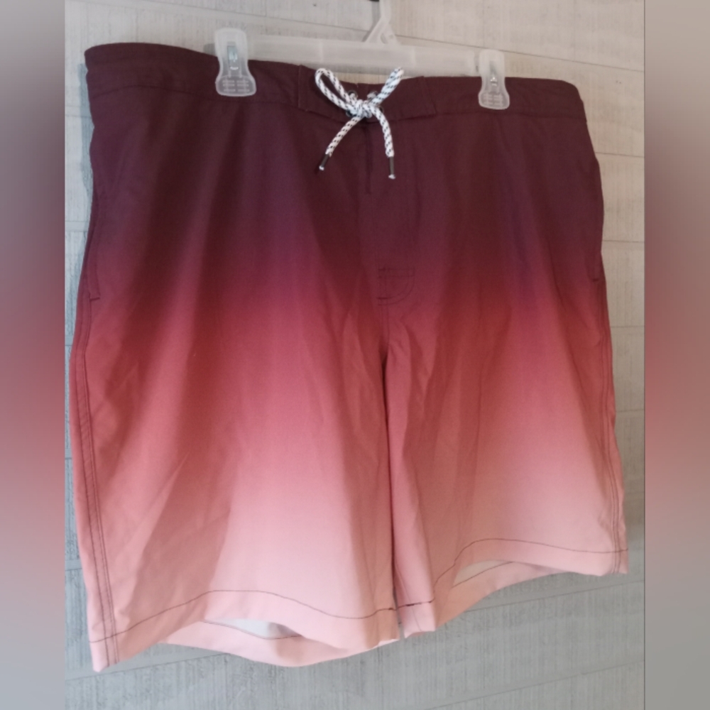 NWT Sonoma Board Shorts Men's XL Flexwear.          Orange Ombre.         FF264